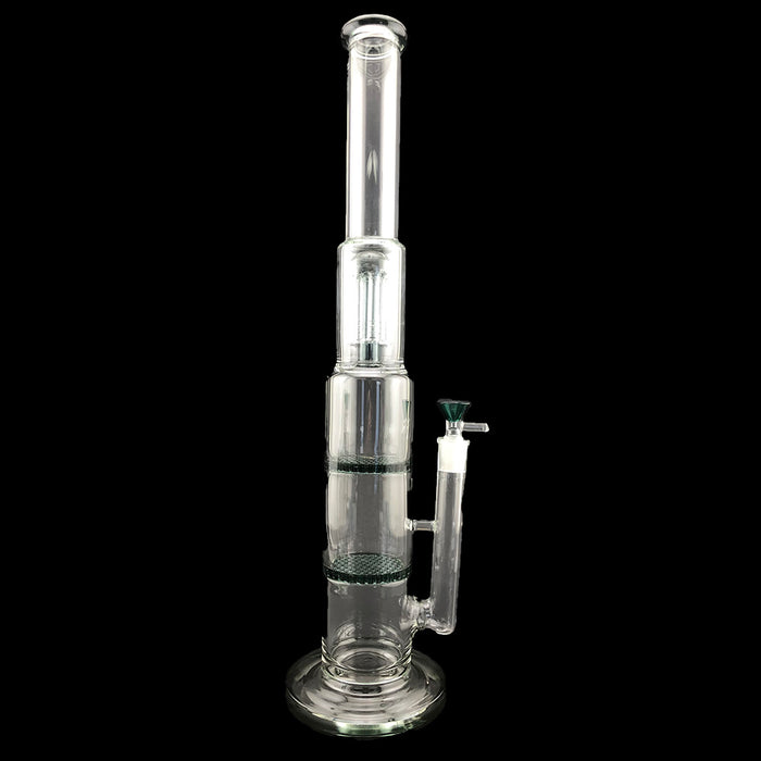 19" Double Honeycomb & Tree Perc Water Pipe - SmokeZone 420
