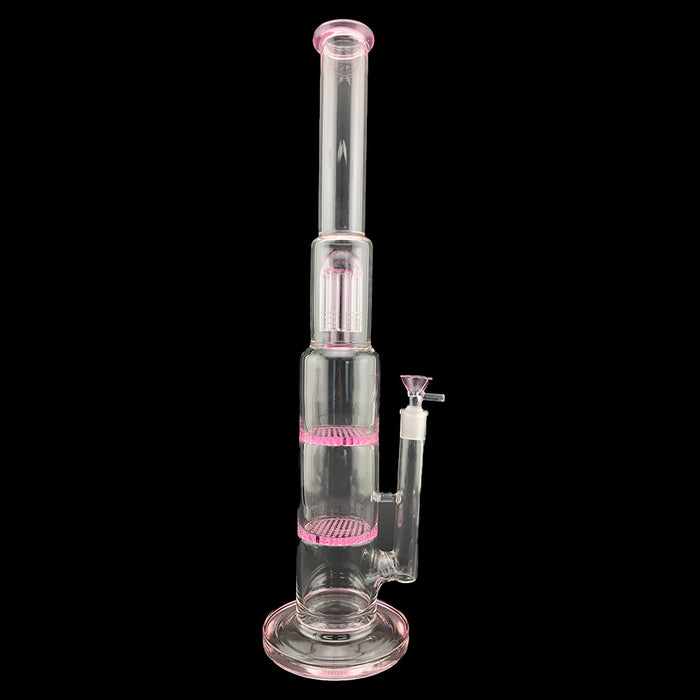 19" Double Honeycomb & Tree Perc Water Pipe - SmokeZone 420