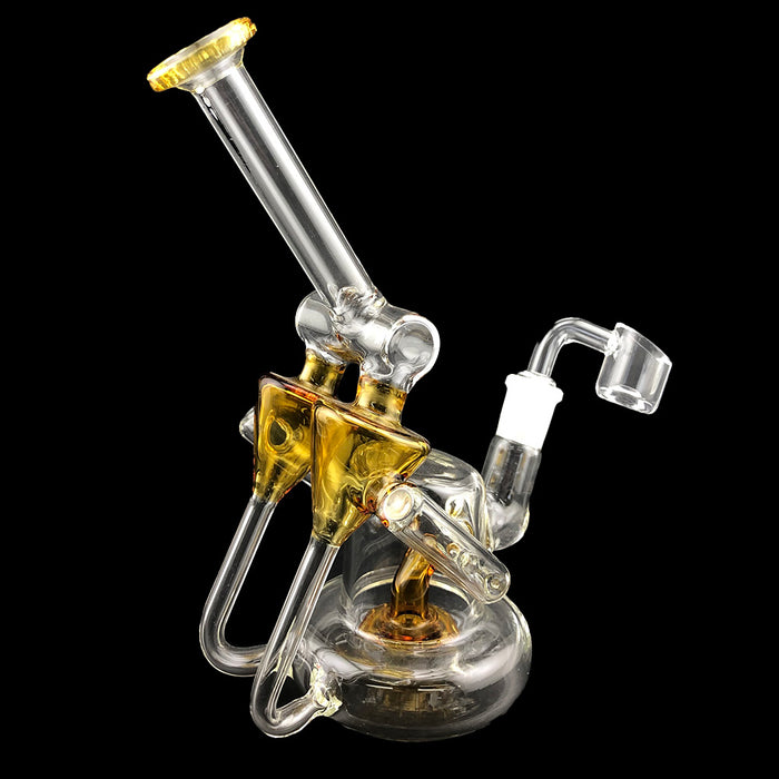 8" Microscope Recycler Showerhead Perc Dab Rig - SmokeZone 420