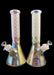 12" 7mm LV Design Metallic Fumed Beaker Water Pipe - SmokeZone 420