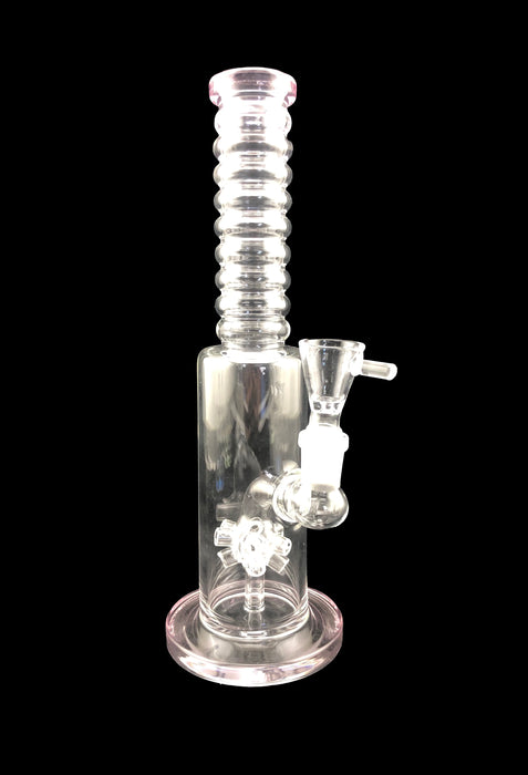 10" Ribbed Tube Sea Mine Perc Water Pipe - SmokeZone 420
