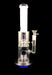 12" Straight White Tube Double Matrix Water Pipe - SmokeZone 420