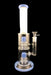 12" Straight White Tube Double Matrix Water Pipe - SmokeZone 420