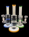 8.5" Straight White Tube Honeycomb Perc Water Pipe - SmokeZone 420