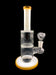 8.5" Straight White Tube Honeycomb Perc Water Pipe - SmokeZone 420