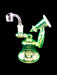 6" Horn Style UV Reactive Dab Rig - SmokeZone 420