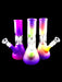 8.5" Frosted Two Tone Dome Perc Water Pipe - SmokeZone 420