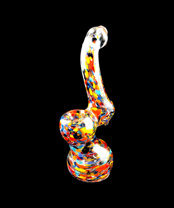 6" Clear Body Multi Frit Sherlock Bubbler - SmokeZone 420