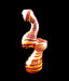7" Rose Gold Twist Sherlock Bubbler - SmokeZone 420