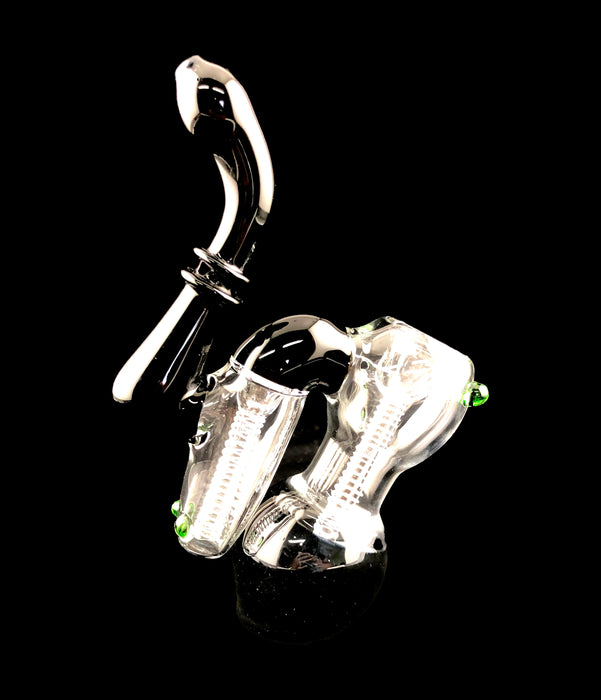 7.5" Double Ring & Chamber Sherlock Bubbler - SmokeZone 420