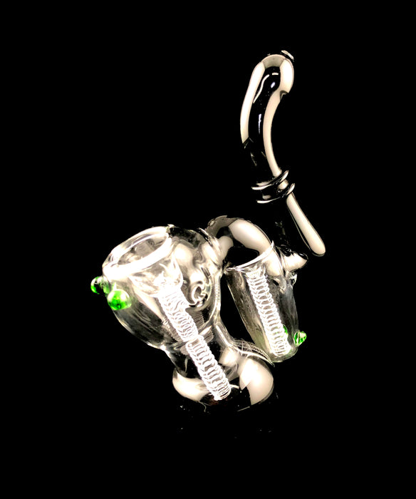7.5" Double Ring & Chamber Sherlock Bubbler - SmokeZone 420