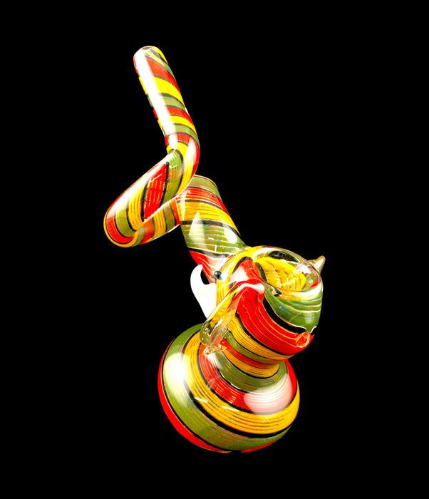 7" Twisted Color Elephant Bubbler - SmokeZone 420