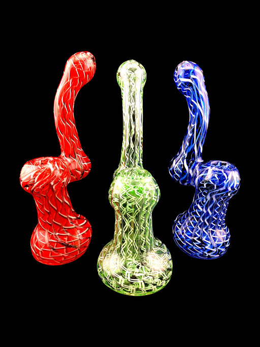 8" Twisted Inside Work Sherlock Bubbler - SmokeZone 420