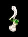7" White Inside Swirl Sherlock Bubbler - SmokeZone 420