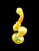 7" Gold Twisted Fumed Sherlock Bubbler - SmokeZone 420