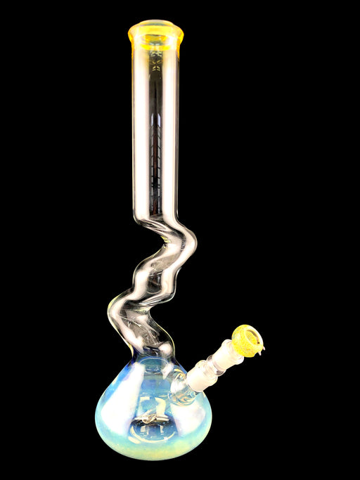 18" Gold Fumed Zong Beaker Water Pipe - SmokeZone 420