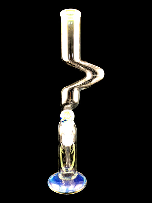 18" Gold Fumed Zong Wine Base Water Pipe - SmokeZone 420