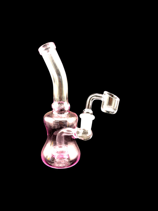 6.5" Half Color Body Showerhead Perc Dab Rig - SmokeZone 420