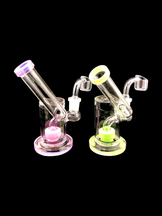 6" Slime Color Microscope Style Dab Rig - SmokeZone 420