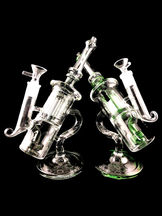 10" Fancy Microscope Style Two Chamber Water Pipe - SmokeZone 420