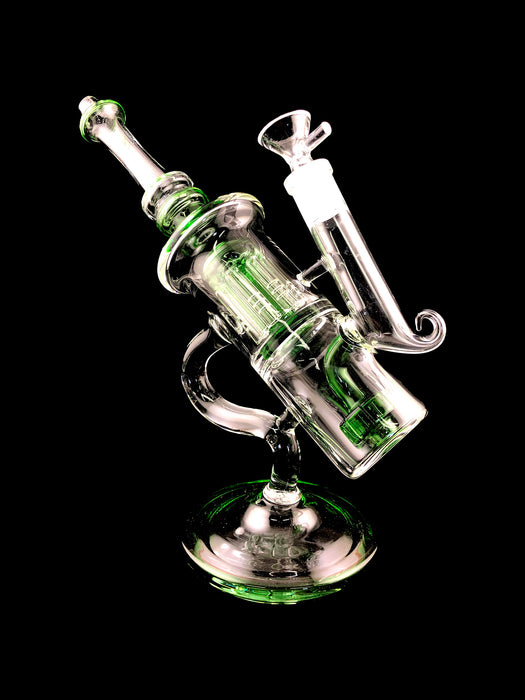 10" Fancy Microscope Style Two Chamber Water Pipe - SmokeZone 420