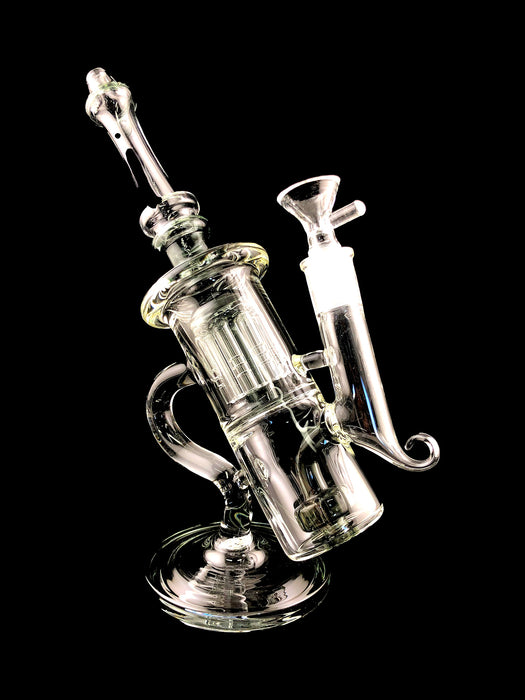 10" Fancy Microscope Style Two Chamber Water Pipe - SmokeZone 420