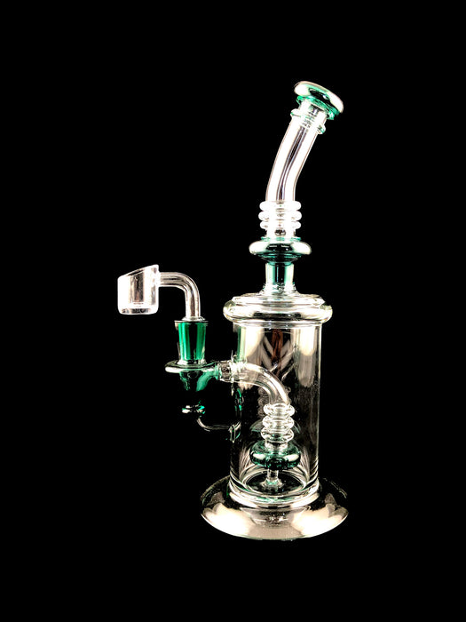 9" Triple Ring Shower Perc Dab Rig - SmokeZone 420