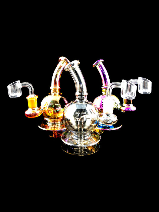 6" Metallic Color Ball & Base Dab Rig - SmokeZone 420