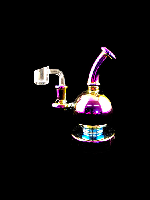 6" Metallic Color Ball & Base Dab Rig - SmokeZone 420