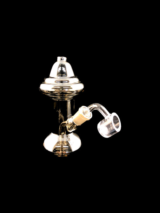 6" Metallic Color Mushroom Dab Rig - SmokeZone 420
