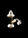 6" Metallic Color Mushroom Dab Rig - SmokeZone 420