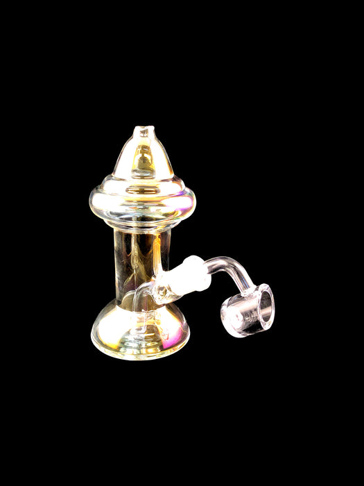 6" Metallic Color Mushroom Dab Rig - SmokeZone 420