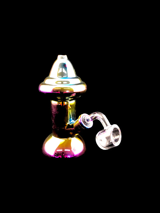 6" Metallic Color Mushroom Dab Rig - SmokeZone 420