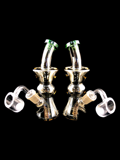 6" Metallic Color Mini Beaker Dab Rig - SmokeZone 420