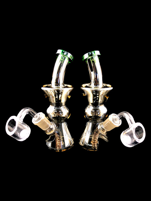 6" Metallic Color Mini Beaker Dab Rig - SmokeZone 420