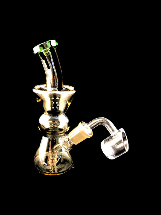 6" Metallic Color Mini Beaker Dab Rig - SmokeZone 420