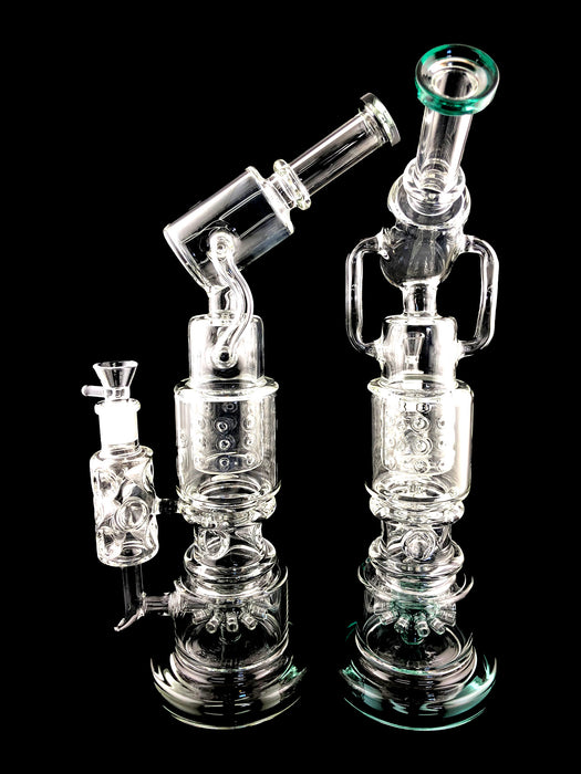 16" Heavy Microscope Two Chamber Water Pipe - SmokeZone 420