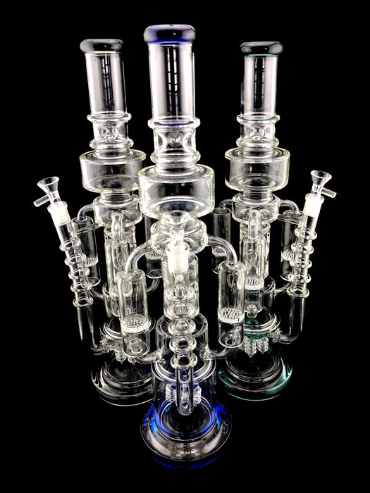 20" Triple Honeycomb Arm Drill Perc Water Pipe - SmokeZone 420