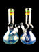 9" Rasta Striped Fumed Zong Beaker Water Pipe - SmokeZone 420