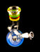 9" Rasta Striped Fumed Zong Beaker Water Pipe - SmokeZone 420