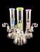 9" Slime Color Matrix & Shower Perc Beaker Dab Rig - SmokeZone 420