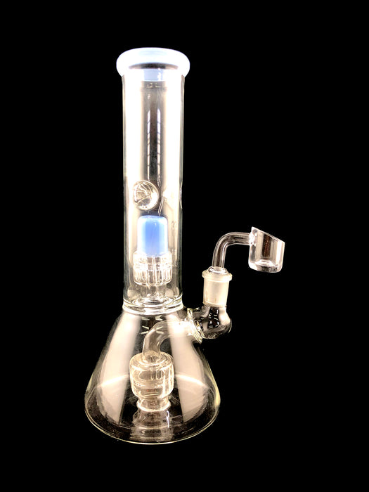 9" Slime Color Matrix & Shower Perc Beaker Dab Rig - SmokeZone 420