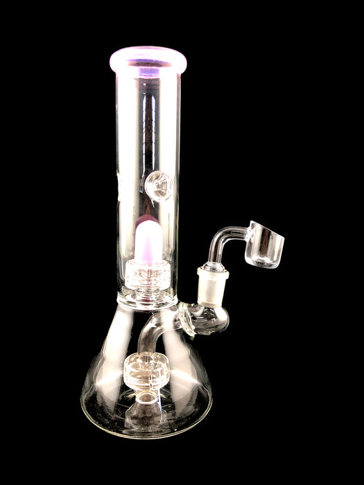 9" Slime Color Matrix & Shower Perc Beaker Dab Rig - SmokeZone 420