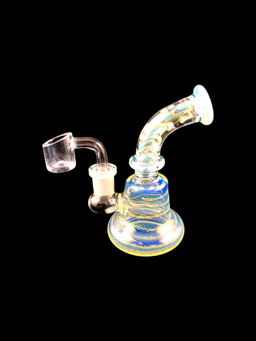 5" Fumed Inside Swirl Mini Dab Rig - SmokeZone 420