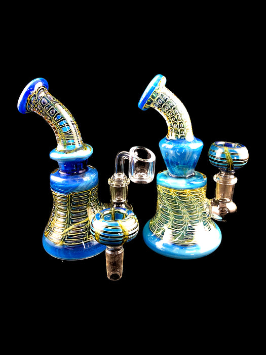 6.5" Double Glass Air Pocket Dab Rig - SmokeZone 420