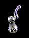 7" American Slime Twisted Blue Glass Bubbler - SmokeZone 420