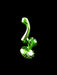6" Transparent Color Glass Inside Work Bubbler - SmokeZone 420