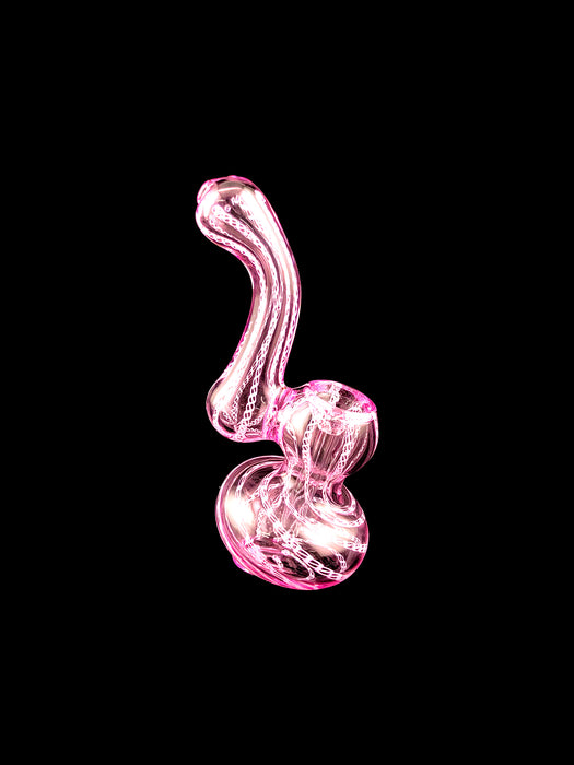 6" Transparent Color Glass Inside Work Bubbler - SmokeZone 420