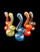 4" Mini Color Stripe Sherlock Bubbler - SmokeZone 420