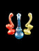 4" Mini Color Stripe Sherlock Bubbler - SmokeZone 420